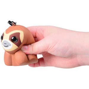 Squishy Sloth with Glitter Eyes Toy (1 Dozen)