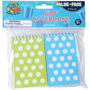 Dot Stationery Notebooks 8 Per Pkg