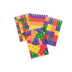 Block Mania Notebooks Party Supply (Pack of 8)