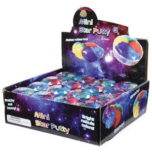 Mini Star Putty Toy 48 Per Display