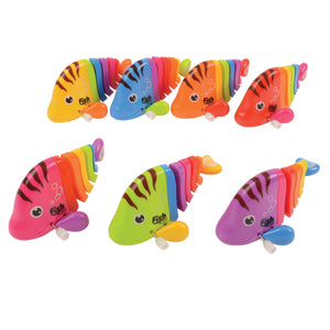Wind Up Rainbow Fish Toy 12 Pkgs Per Display