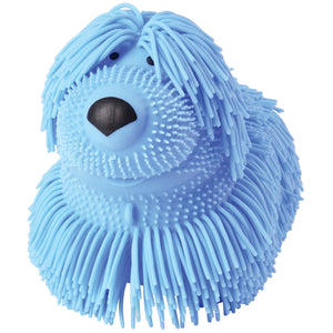 Shaggy Dog Puffer Toy 6 Piece Display Box With Assorted Colors
