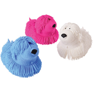 Shaggy Dog Puffer Toy 6 Piece Display Box With Assorted Colors