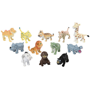 Eco-Friendly Baby Zoo Animals Toy 12 Per Pack
