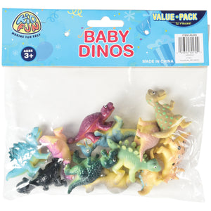 Eco-Friendly Baby Dinos Toy  12 Per Pack