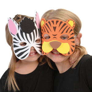Wild Animal Masks Costume Accessory (One Dozen)