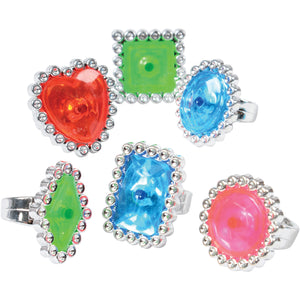 Jumbo Jewel Rings Novelty (1 Dozen)