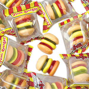 Party Candy Gummy Mini Burgers (60 Pieces)