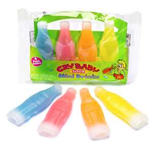 Cry Baby Sour Wax Bottles Candy 4-Pc (18 Per Display)