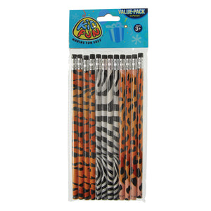 Animal Print Designer Pencils (One Dozen)