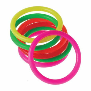 Small Neon Carnival Rings (1 dozen) - Games and Puzzles