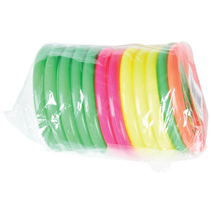 Small Neon Carnival Rings Party Supply (1 dozen)