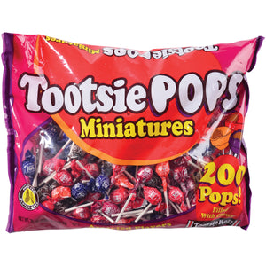 Mini Tootsie Pops Candy (Bag Of 200)