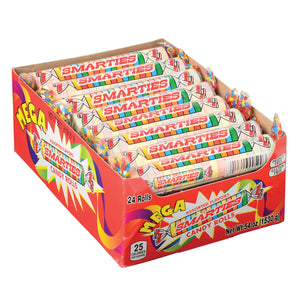 Mega Smarties Candy - 24 Rolls