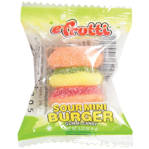 Efrutti Mini Sour Burgers Candy 60 Per Display