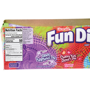 Lik-M-Aid Fun Dip Candy 24 Per Pkg