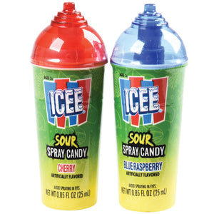 Icee Sour Spray Candy 12 Per Display