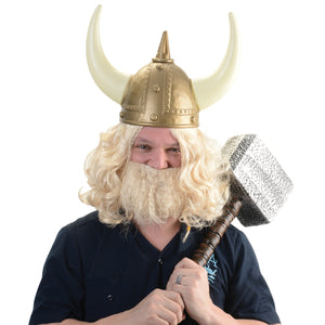 Viking Wig & Beard Set Costume Accessory (Set)