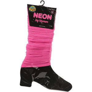 Neon Leg Warmers Costume Accessory, 4 Pairs