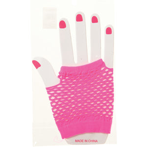 Short Neon Mesh Gloves Costume Accessory, 12-Pair - Only $11.44 at