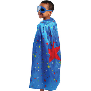 Superhero Star Costume Cape