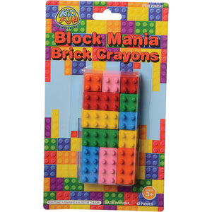 Block Mania Brick Crayons Party Favor