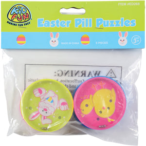 Easter Pill Puzzles Toy (Pack of 6)