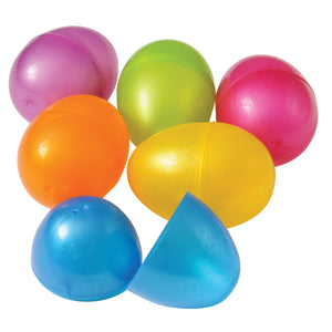 Plastic Easter Eggs - 3 Inch Party Supply (6 eggs)