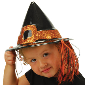 Witch's Hat with Hair - Child Size Costume (1 Dozen)