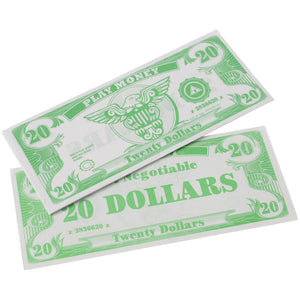 Play Money $20 Bills Prop (Pack of 1,000)