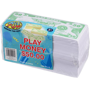 Play Money $50 Bills Prop (Pack of 1,000)