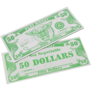 Play Money $50 Bills Prop (Pack of 1,000)