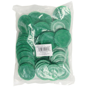Bulk Green Poker Chips Game Accessory (bag of 100)