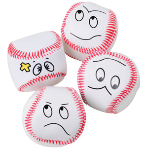 Baseball Face Kickballs Toy (1 Dozen)