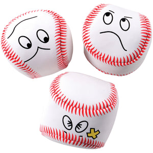 Baseball Face Kickballs Toy (1 Dozen)