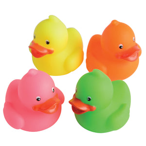 Mini Neon Ducks Party Favor (One dozen)