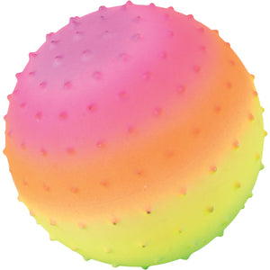 Rainbow Knobby Balls Toy - 5 inch (1 dozen)