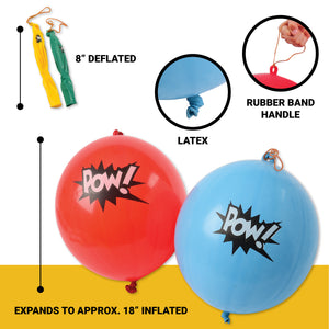 Superhero Punch Toy Balls (one dozen)