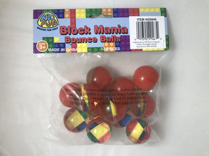 Block Mania Bounce Balls 32Mm Toy (pack of 12)