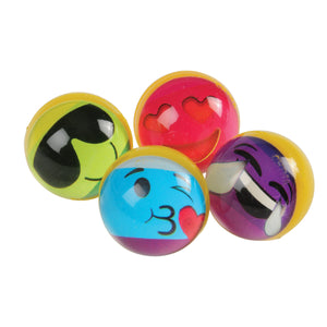 Rainbow Emoji Bounce Balls 32Mm Toy (pack of 12)