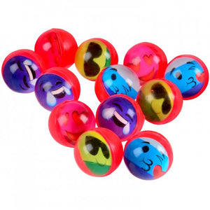 Rainbow Emoji Bounce Balls 32Mm Toy (pack of 12)