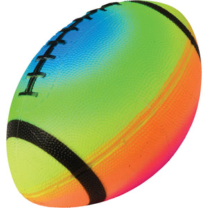Rainbow Football 8 inch Deflated Party Favor (1 Dozen)