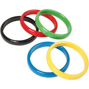 Olympic Cane Rack Rings Party Game (set of 5)