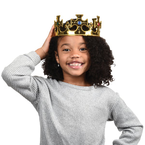 King Gold Crown Costume Accessory