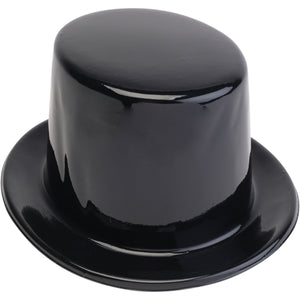 Black Top Hats Costume Accessory (one dozen)