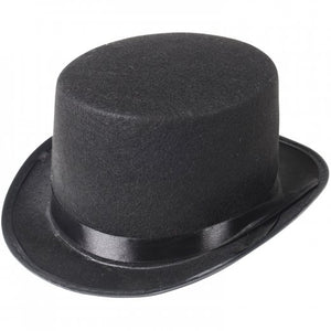 Felt Black Top Hat - Costumes and Accessories