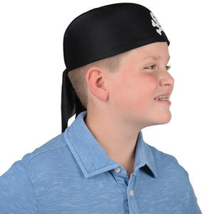 Black Pirate Cap Costume Accessory