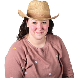 Rolled Cowboy Hat Tan Costume Accessory