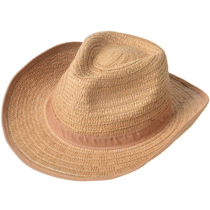 Rolled Cowboy Hat Tan Costume Accessory