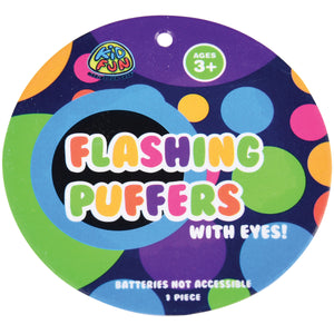 Flashing Puffer with Eyes Toys (One dozen)